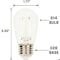 Westinghouse Bulb LED 1W 120V S14 2700K Clear E26 Medium Base, 4PK 5281020 - alternate 4